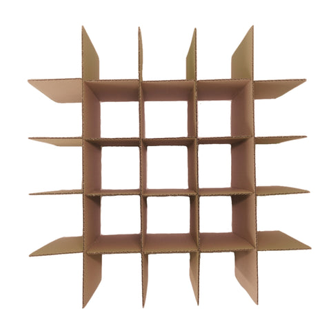 Steggarnitur zu Geschirrkarton - braun 225x485mm