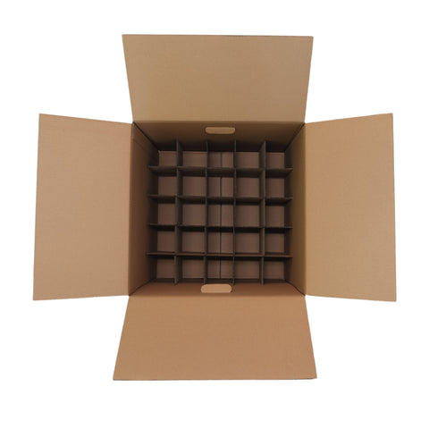 Steggarnitur zu Geschirrkarton - braun 225x485mm