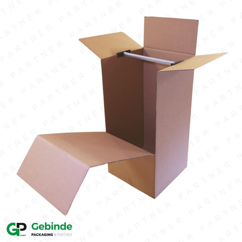 Umzugsboxen Kleiderkarton - braun klein 500x500x1000mm