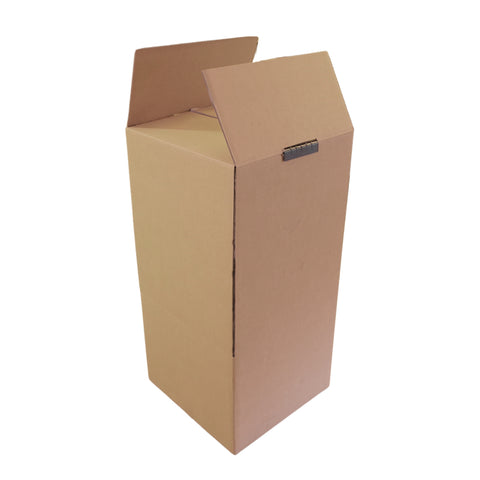 Umzugsboxen Kleiderkarton mit Stange - braun klein 500x500x1000mm - Verpackungspartner