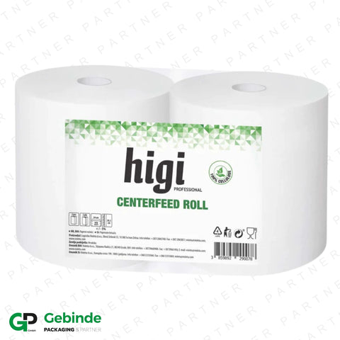Higi Rollenpapier (centerfeed) - 2 Rollen - Verpackungspartner