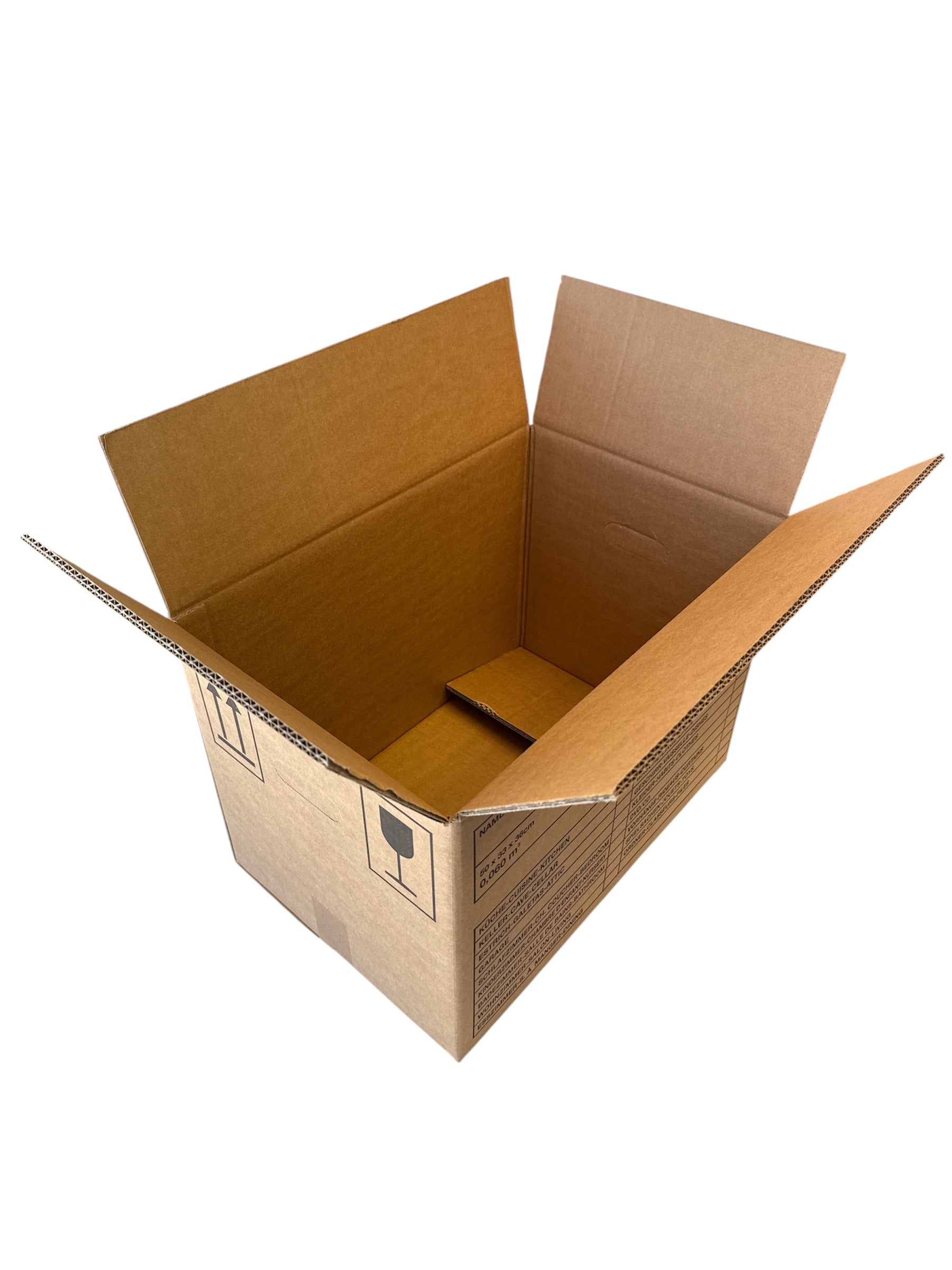 Umzugsboxen Bücherkarton - braun 500x330x360mm - Verpackungspartner