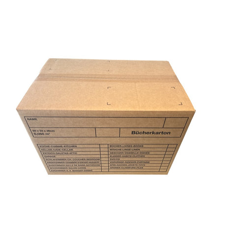 Umzugsboxen Bücherkarton - braun 500x330x360mm - Verpackungspartner