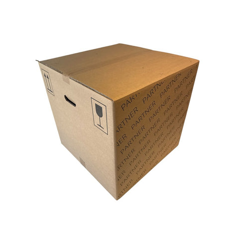 Umzugsboxen Geschirrkarton klein mit Inhalt - braun 500x500x500mm - Verpackungspartner