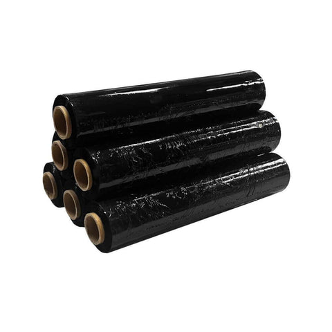 Hand- Stretchfolie 23µm - schwarz 500mmx300m - Verpackungspartner