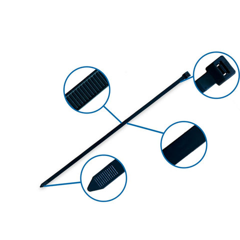 Kabelbinder - 530 x 4.8mm schwarz (1000 Stk.) - Verpackungspartner