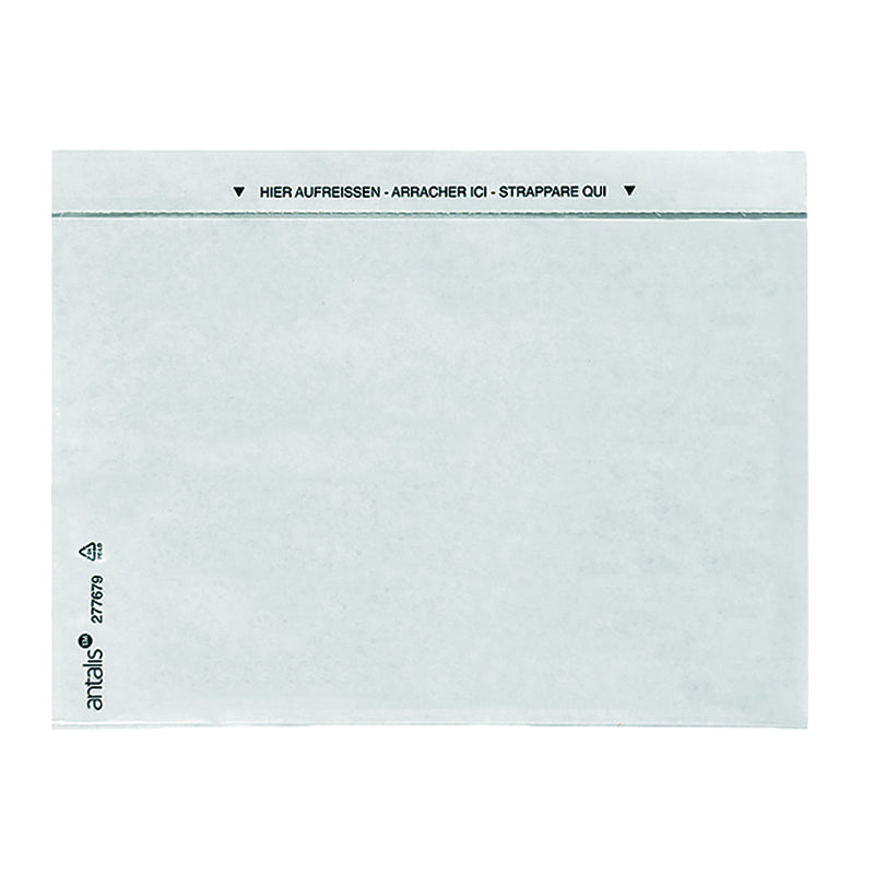 Dokumententaschen C5, transparent, unbedruckt (Inhalt 1000 Stück) - Verpackungspartner