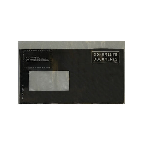 Dokumententaschen C6/5, schwarz, Fenster links (Inhalt 250 Paket/e) - Verpackungspartner