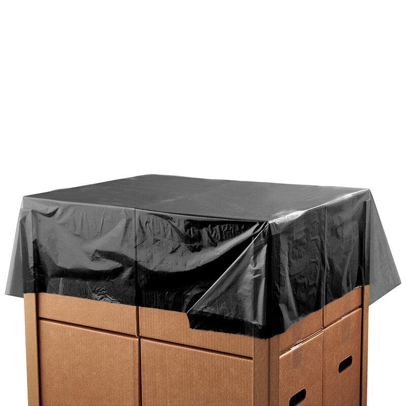 Deckblatt-Folie 1200x1600mm, schwarz LD-PE 25 my (Inhalt 1 Rolle/n) - Verpackungspartner