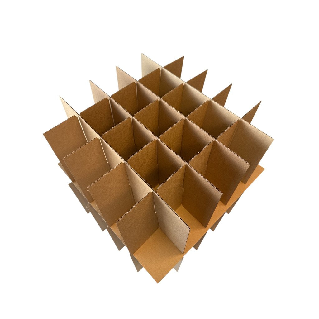 Umzugsboxen Geschirrkarton klein mit Inhalt - braun 500x500x500mm - Verpackungspartner