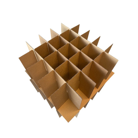 Umzugsboxen Geschirrkarton klein mit Inhalt - braun 500x500x500mm - Verpackungspartner