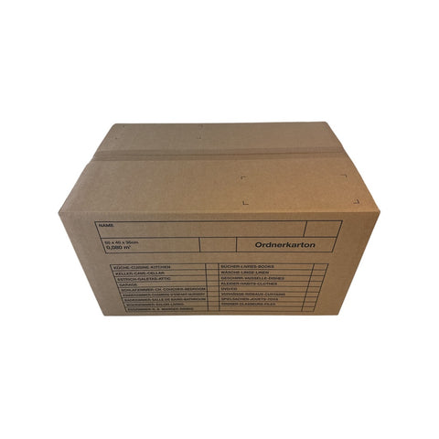 Umzugsboxen Ordnerkarton - braun 600x400x350mm - Verpackungspartner