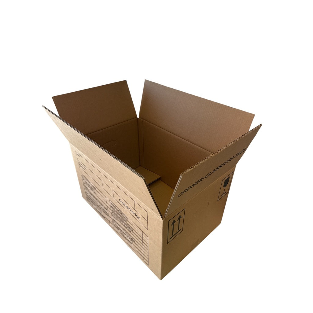 Umzugsboxen Ordnerkarton - braun 600x400x350mm - Verpackungspartner