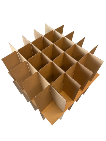 Umzugsboxen Geschirrkarton gross mit Inhalt - braun 500x500x720mm - Verpackungspartner