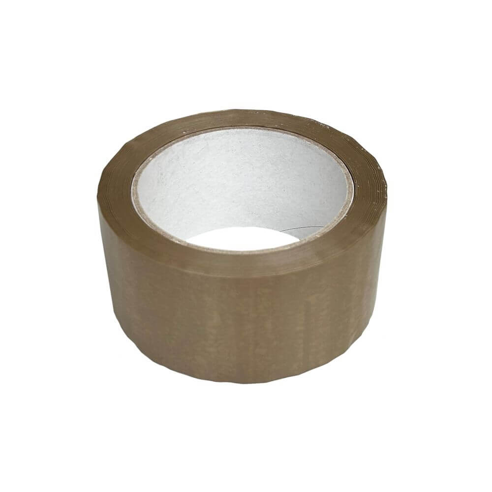 PVC-Klebeband, 50 mm x 66 m, braun - Verpackungspartner