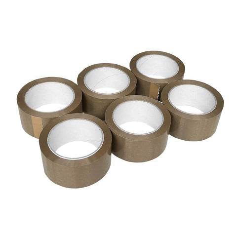 PVC-Klebeband, 50 mm x 66 m, braun - Verpackungspartner